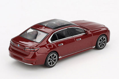 [ Back-order ] TSM MINI-GT MGT00952-L 1:64 BMW i7 xDrive60 Avventurine LHD model car