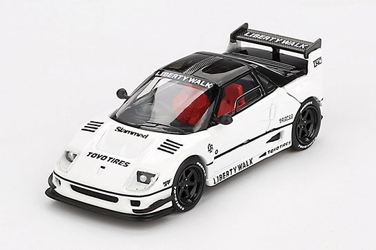[ Back-order ] TSM MINI-GT MGT00953-R 1:64 Mazda AZ-1 Liberty Walk LB40 Tokyo Auto Salon 2024 White RHD model car