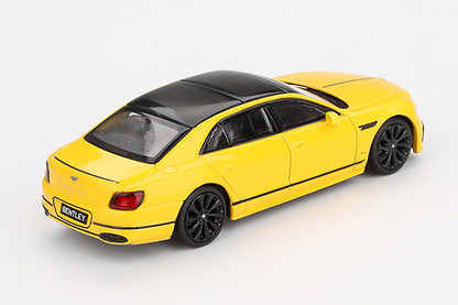 [ Back-order ] TSM MINI-GT MGT00955-R 1:64 Bentley Flying Spur Monaco Yellow RHD model car