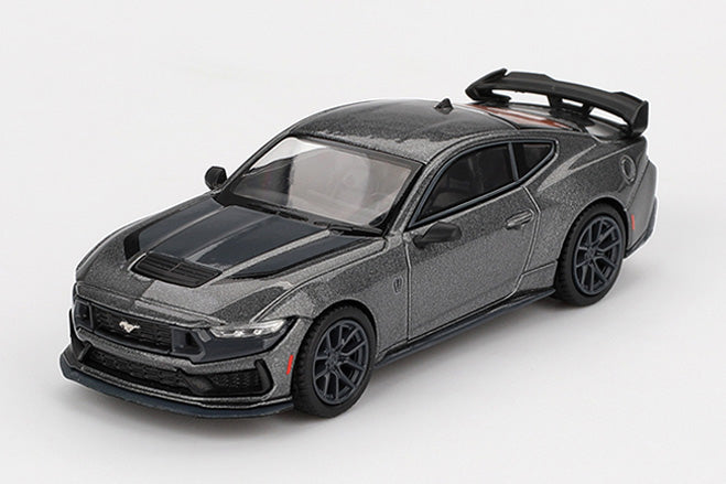 [ Back-order ] TSM MINI-GT MGT00957-L Ford Mustang Dark Horse 2024 Carbonized Grey LHD model car