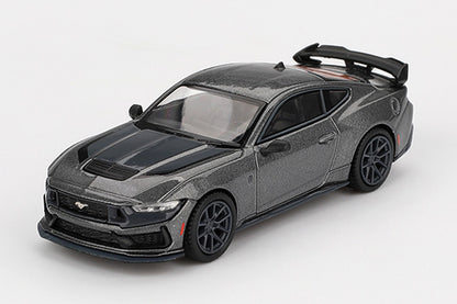 [ Back-order ] TSM MINI-GT MGT00957-L Ford Mustang Dark Horse 2024 Carbonized Grey LHD model car