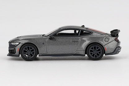 [ Back-order ] TSM MINI-GT MGT00957-L Ford Mustang Dark Horse 2024 Carbonized Grey LHD model car