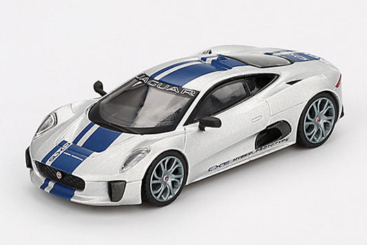 [ Back-order ] TSM MINI-GT MGT00960-BL 1:64 Jaguar C-x75 Silver LHD *Blister pack model car
