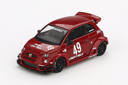 [ Back-order ] TSM MINI-GT MGT00963-L 1:64 Abarth 595 LB-WORKS x Abas Works Red LHD model car