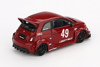 [ Back-order ] TSM MINI-GT MGT00963-R 1:64 Abarth 595 LB-WORKS x Abas Works Red RHD model car