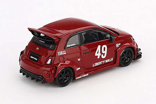 [ Back-order ] TSM MINI-GT MGT00963-L 1:64 Abarth 595 LB-WORKS x Abas Works Red LHD model car