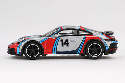 [ Back-order ] TSM MINI-GT MGT00964-L 1:64 Porsche 911 Dakar "Rally 1974" Ice Gray Metallic LHD model car