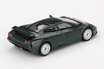 [ Back-order ] TSM MINI-GT MGT00968-L 1:64 Bugatti EB110 GT Verde Culo Green LHD model car
