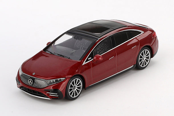[ Back-order ] TSM MINI-GT MGT00970-R 1:64 Mercedes-Benz EQS 580 4MATIC Red Metallic RHD model car