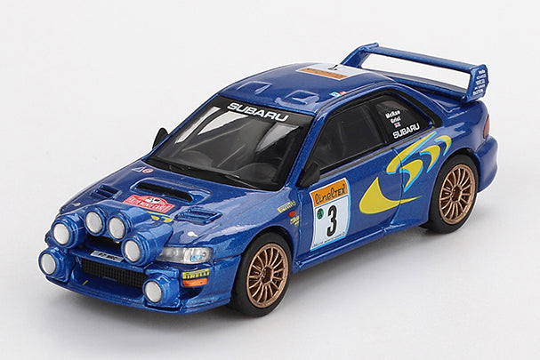 [ Back-order ] TSM MINI-GT MGT00975-L 1:64 Subaru Impreza WRC98 Monte Carlo Rally 1998 3rd Place Car #3 LHD model car