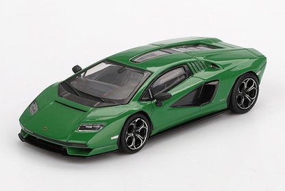 [ Back-order ] TSM MINI-GT MGT00976-L 1:64 Lamborghini Countach LPI 800-4 Verde Medio Green LHD model car
