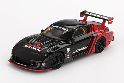 [ Back-order ] TSM MINI-GT MGT00983-BL 1:64 Mazda Rx-7 LB-Super Silhouette ADVAN LHD *Blister pack model car