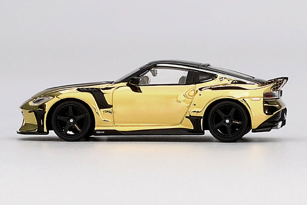 [ Back-order ] TSM MINI-GT MGT00985-L 1:64 Nissan Z Veilside FFZ400 Gold Chrome LHD model car