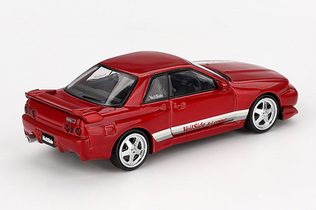 [ Back-order ] TSM MINI-GT MGT00987-BL 1:64 Nissan Skyline GT-R R32 Veilside Combat C-I Gem Red RHD *Blister pack model car
