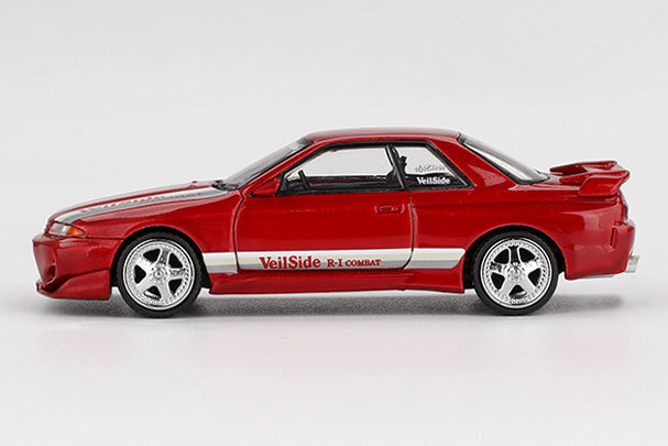 [ Back-order ] TSM MINI-GT MGT00987-BL 1:64 Nissan Skyline GT-R R32 Veilside Combat C-I Gem Red RHD *Blister pack model car