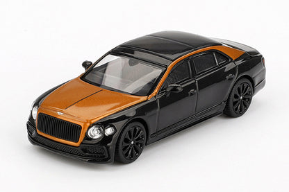 [ Back-order ] TSM MINI-GT MGT00991-L 1:64 Bentley Flying Spur Neptune Orange Flame / Onyx LHD model car