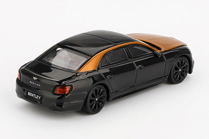 [ Back-order ] TSM MINI-GT MGT00991-BL 1:64 Bentley Flying Spur Neptune Orange Flame / Onyx LHD *Blister pack model car