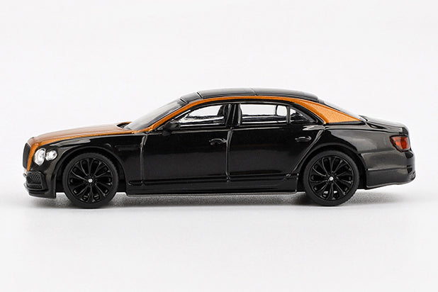 [ Back-order ] TSM MINI-GT MGT00991-BL 1:64 Bentley Flying Spur Neptune Orange Flame / Onyx LHD *Blister pack model car
