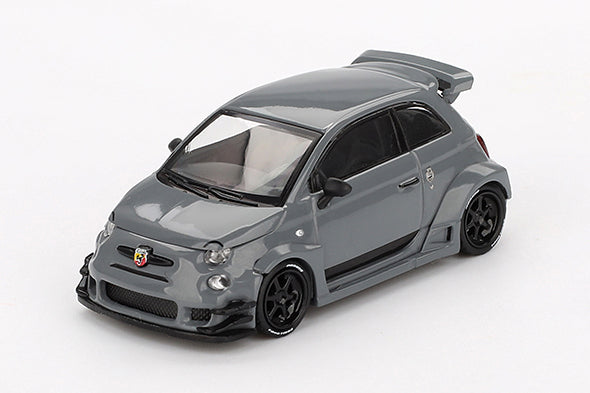[ Back-order ] TSM MINI-GT MGT00995-BL 1:64 Abarth 595 LB-WORKS x Abas Works Gray LHD *Blister pack model car