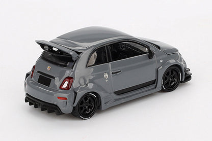 [ Back-order ] TSM MINI-GT MGT00995-BL 1:64 Abarth 595 LB-WORKS x Abas Works Gray LHD *Blister pack model car