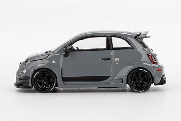 [ Back-order ] TSM MINI-GT MGT00995-BL 1:64 Abarth 595 LB-WORKS x Abas Works Gray LHD *Blister pack model car
