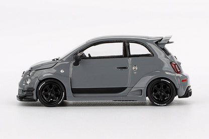 [ Back-order ] TSM MINI-GT MGT00995-BL 1:64 Abarth 595 LB-WORKS x Abas Works Gray LHD *Blister pack model car
