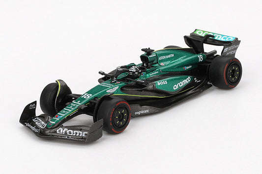 [ Back-order ] TSM MINI-GT MGT01001-L Aston Martin AMR24 F1 2024 #18 Bahrain Grand Prix Lance Stroll model car