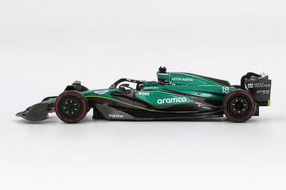 [ Back-order ] TSM MINI-GT MGT01001-L Aston Martin AMR24 F1 2024 #18 Bahrain Grand Prix Lance Stroll model car