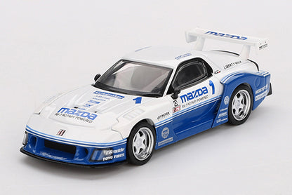 [ Back-order ] TSM MINI-GT MGT01011-BL 1:64 Mazda Rx-7 LB-Super Silhouette IMSA RHD *Blister pack model car