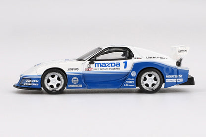 [ Back-order ] TSM MINI-GT MGT01011-BL 1:64 Mazda Rx-7 LB-Super Silhouette IMSA RHD *Blister pack model car