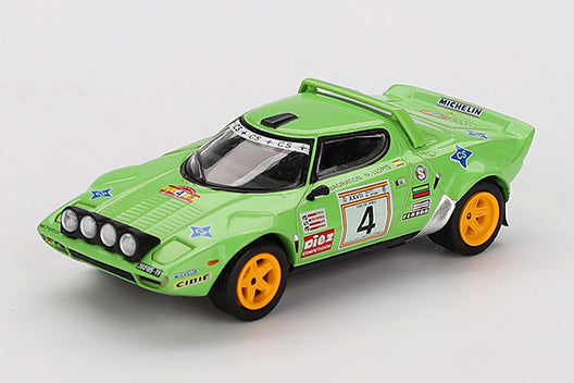[ Back-order ] TSM MINI-GT MGT01050-L Lancia Stratos HF Spain Rally 1979 Winner #4 LHD model car