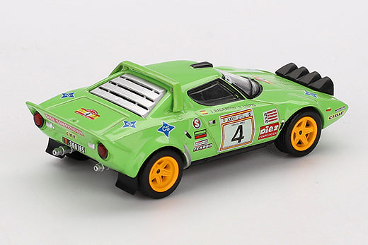 [ Back-order ] TSM MINI-GT MGT01050-L Lancia Stratos HF Spain Rally 1979 Winner #4 LHD model car