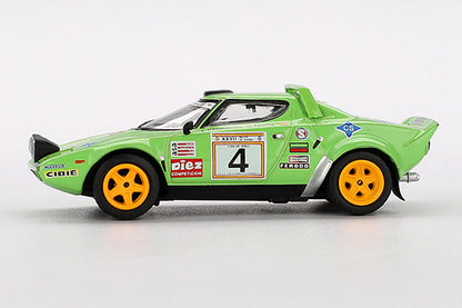 [ Back-order ] TSM MINI-GT MGT01050-L Lancia Stratos HF Spain Rally 1979 Winner #4 LHD model car