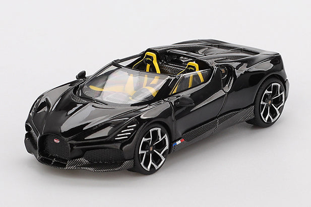 [ Back-order ] TSM MINI-GT MGT01058-L Bugatti W16 Mistral Black LHD model car