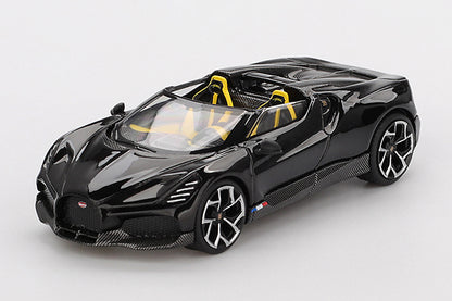 [ Back-order ] TSM MINI-GT MGT01058-L Bugatti W16 Mistral Black LHD model car