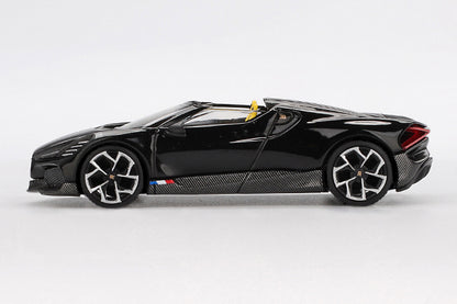 [ Back-order ] TSM MINI-GT MGT01058-L Bugatti W16 Mistral Black LHD model car