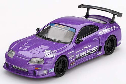 [ Back-order ] TSM MINI-GT MGT01067-L Toyota Supra A80 GT-300 Top Secret Purple LHD model car