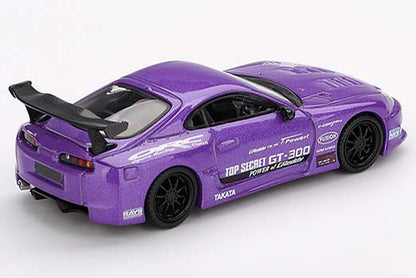 [ Back-order ] TSM MINI-GT MGT01067-L Toyota Supra A80 GT-300 Top Secret Purple LHD model car