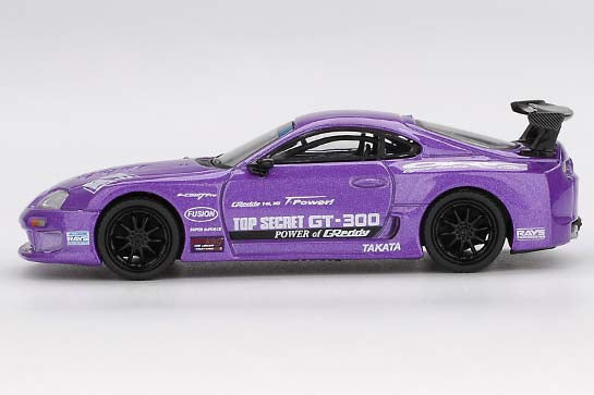 [ Back-order ] TSM MINI-GT MGT01067-L Toyota Supra A80 GT-300 Top Secret Purple LHD model car