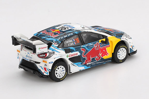 [ Back-order ] TSM MINI-GT MGT01074-L Ford Puma Rally1 Rally Finland 2024 3rd Place Car #16 M-Sport Ford WRT LHD model car