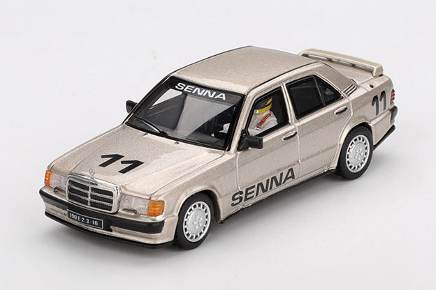 [ Back-order ] TSM MINI-GT MGT01076-L Mercedes-Benz 190E 2.3-16 Nurburgring "Race of Champions" 1984 #11 Ayrton Senna Figure Included LHD model car
