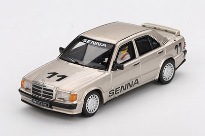[ Back-order ] TSM MINI-GT MGT01076-L Mercedes-Benz 190E 2.3-16 Nurburgring "Race of Champions" 1984 #11 Ayrton Senna Figure Included LHD model car