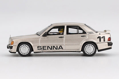 [ Back-order ] TSM MINI-GT MGT01076-L Mercedes-Benz 190E 2.3-16 Nurburgring "Race of Champions" 1984 #11 Ayrton Senna Figure Included LHD model car