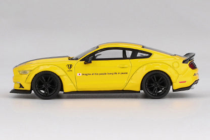 [ Back-order ] TSM MINI-GT MGT01077-BL LB WORKS Ford Mustang Triple Yellow LHD model car