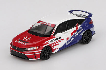 [ Back-order ] TSM MINI-GT MGT01079-BL Honda Civic Type R 2024 Pace Car HRC LHD model car