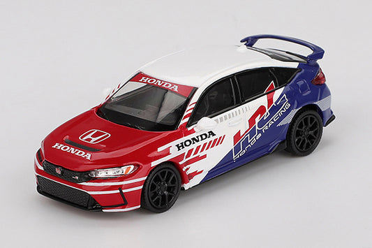 [ Back-order ] TSM MINI-GT MGT01079-BL Honda Civic Type R 2024 Pace Car HRC LHD model car