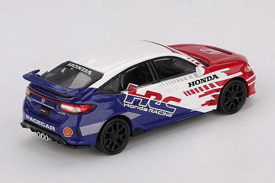 [ Back-order ] TSM MINI-GT MGT01079-BL Honda Civic Type R 2024 Pace Car HRC LHD model car