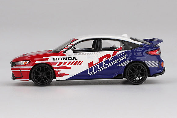 [ Back-order ] TSM MINI-GT MGT01079-BL Honda Civic Type R 2024 Pace Car HRC LHD model car