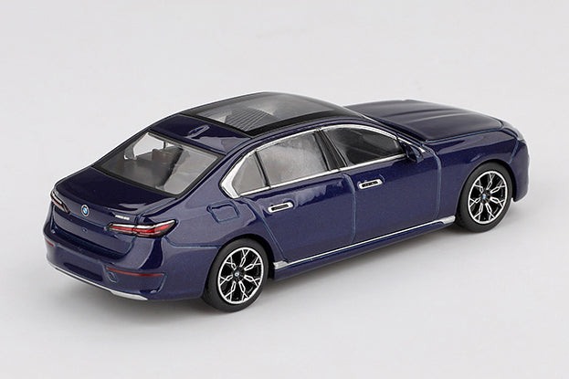 [ Back-order ] TSM MINI-GT MGT01111-R BMW i7 xDrive60 Tanzanite Blue Metallic RHD model car