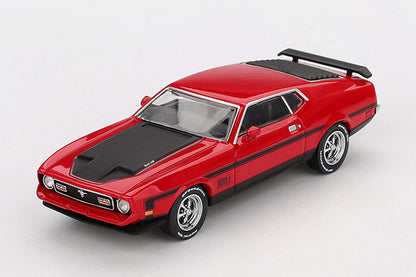 [ Back-order ] TSM MINI-GT MGT01122-L Ford Mustang Mach 1 1971 Race Red LHD model car